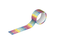 FITA ADESIVA WASHI TAPE 15MMX10M ESTAMPADA E METALIZADA SORTIDAS - loja online