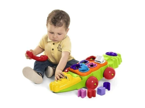 BRINQUEDO DE CRIANCA JACARE DIDATICO - comprar online