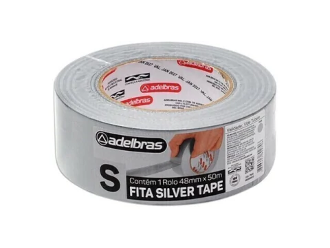 FITA MULTI USO TIPO SILVER TAPE PRATA 48MM X 50MM - comprar online
