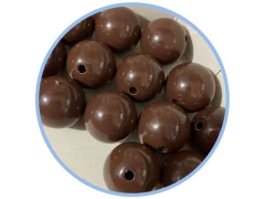 BOLA DE RESINA 18 C/50G MARROM - comprar online
