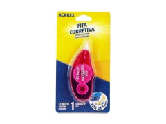 FITA CORRETIVA 6 METROS ACRILEX CORES SORTIDAS - comprar online