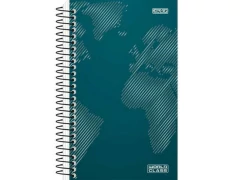 CADERNETA DE ANOTACOES WORLD CLASS CAPA DURA ESPIRAL 80F na internet