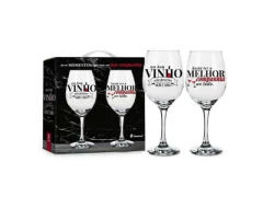 TACA VINHO COM 2 UNIDADES - UM BOM VINHO 10853 - comprar online