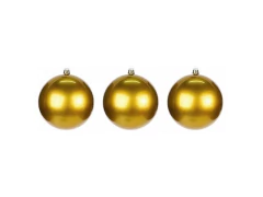 BOLA DE NATAL OURO 6CM COM 3 UNIDADES WF-3366 - comprar online