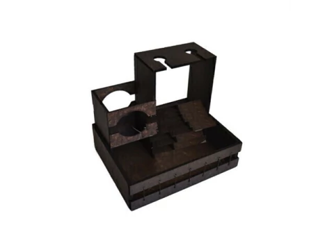 SUPORTE MDF VINHO E TACAS* - comprar online