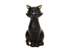 ENFEITE CERAMICA GATO MATE 13CM na internet
