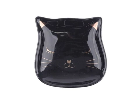 ENFEITE CERAMICA GATO PORTA ANEL 8,5CM - comprar online