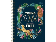 CADERNO COLEGIAL 01 MATERIA JUNGLE 80F CD na internet