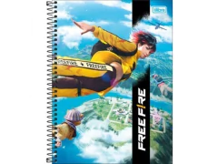 CADERNO DE 01 MATERIA FREE FIRE 80FLS CAPA DURA E SORTIDAS na internet