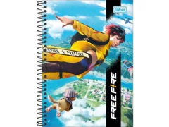 CADERNO ESPIRAL 1/4 FREE FIRE 80FLS na internet