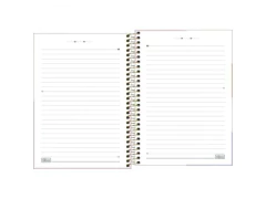 CADERNO ESPIRAL PEQUENO 1/4 CAPA DURA HAPPY 80FLS - loja online