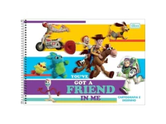 CADERNO DE DESENHO TOY STORY 80F CD na internet