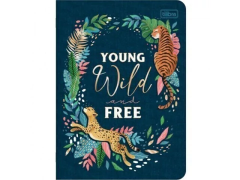 CADERNETA GRAMPEADA JUNGLE 32F CAPAS SORTIDAS - comprar online