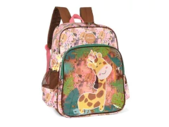 MOCHILA ESCOLAR DE COSTA INFANTIL GIRAFA ROSA UP4YOU - comprar online
