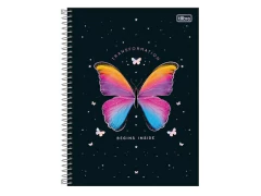 CADERNO UNIV DAISY DE 01 MATERIA 80FLS CAPA DURA - Papelaria Visão