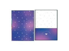 CADERNO UNIV DAISY DE 01 MATERIA 80FLS CAPA DURA