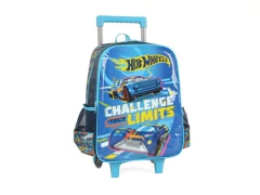 MOCHILA COM RODINHAS HOT WHEELS AZUL - LUXCEL - comprar online