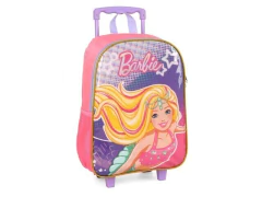 MOCHILA COM RODINHAS BARBIE ROXO - LUXCEL - loja online