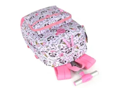 Imagem do MOCHILA ESCOLAR DE CARRINHO UP4YOU PANDA ROSA
