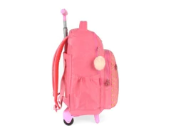 MOCHILA ESCOLAR DE CARRINHO BARBIE ROSA LUXCEL - Papelaria Visão