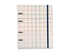 CADERNO CRIATIVO ARGOLADO QUADRICULADO - OFFWHITE - 17 X 24 - comprar online