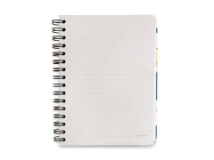 CADERNO WIRE-O SMILEY PAUTADO A5 MARGARIDA AZUL - Papelaria Visão