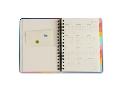 PLANNER WIRE-O TODAS JUNTAS SEMANAL A5 ARCO-IRIS - Papelaria Visão