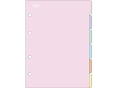 DIVISORIAS PARA FICHARIO COLEGIAL ACADEMIE PASTEL - TILIBRA - comprar online
