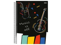 CADERNO DE MUSICA 50F CAPA FLEXIVEL - comprar online