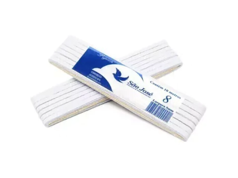 ELASTICO PIGEON N-08 BRANCO SAO JOSE COM 10 METROS - comprar online