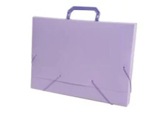 PASTA MALETA OFICIO PP 40 MM QUALITY PASTEL LILAS