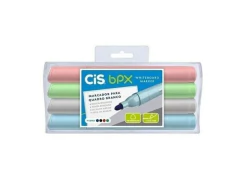 MARCADOR DE QUADRO BRANCO CIS BPX ESTOJO COM 4 - comprar online