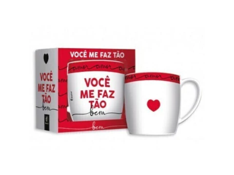 CANECA PORCELANA URBAN 360ML - VOCE ME FAZ TAO BEM - comprar online