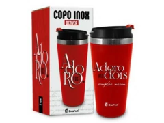 COPO TERMICO EMBORRACHADO - ADORO NOS DOIS 450ML - comprar online