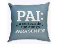 ALMOFADA FIBRA VELUDO 40X40CM PAI AMIGO - comprar online