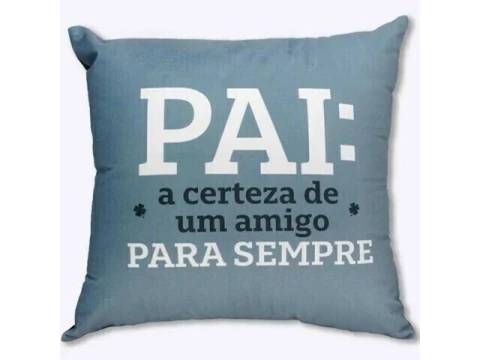 ALMOFADA FIBRA VELUDO 40X40CM PAI AMIGO - comprar online