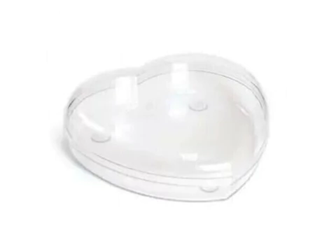 CAIXA ACRILICO CORACAO TRANSPARENTE 16,8X15X4,5 C/1 UN - comprar online