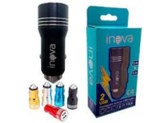 CARREGADOR VEICULAR INOVA 2.4A/3.4A CAR-8357 2 ENTRADA USB COM CABO V8 - comprar online