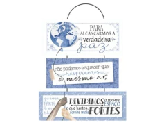 MÓBILE DE PAREDE FRASES PARA ALCANÇARMOS... 31X28 - comprar online