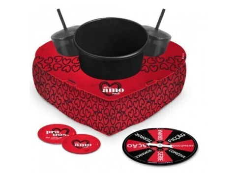 ALMOFADA PIPOCA C/PORTA COPOS E ROLETA - PRA NOS AMOR DO MUNDO - comprar online