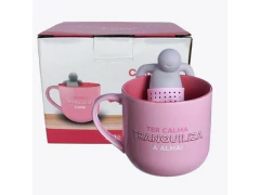 Imagem do CANECA C/ INFUSOR P/ CHA AMIZADE ETERNA 350ML