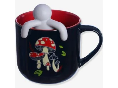 CANECA C/ INFUSOR P/ CHA CULTIVE COISAS BOAS 350ML - loja online