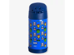 GARRAFA CLICK C/CANUDO 400ML PATTERN AVENGERS - Papelaria Visão