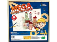 MEGA CONSTRUCOES 120 PCS ESTOJO MADEIRA - comprar online