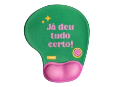 MOUSE PAD ERGONOMICO POSITIVE VIBES FELIZ BLISTER COM 1UND - comprar online