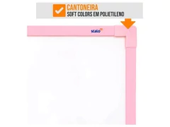QUADRO BRANCO UV SOFT COLORS 080 X 060 CM ROSA na internet