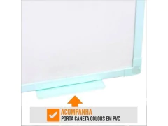 QUADRO BRANCO UV SOFT COLORS 080 X 060 CM VERDE - loja online