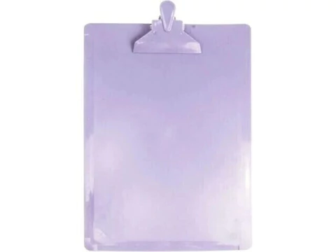 PRANCHETA OFICIO C REGUA E PRENDEDOR PLASTICO TONS PASTEL