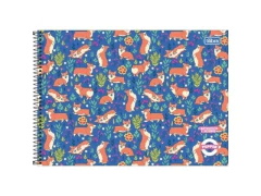 CADERNO DE DESENHO ESPIRAL CD PEPPER 80FLS na internet