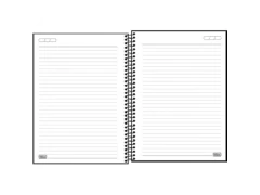 Imagem do CADERNO UNIVERS 1 MATERIA CAPA PLASTICA NEON PRETO 80FLS